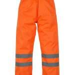Orange Hi-vis waterproof over-trousers
