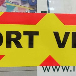 Escort Vehicle Magnetic Sign
